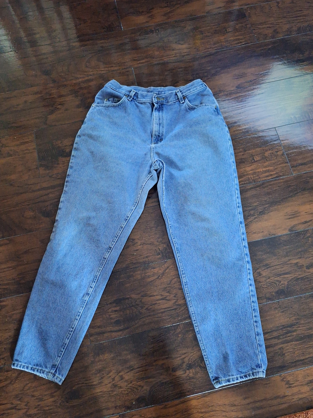 Lee Medium Blue Denim Jeans with Leather Patch